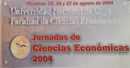 imagen Jornadas de Ciencias Económicas 2004