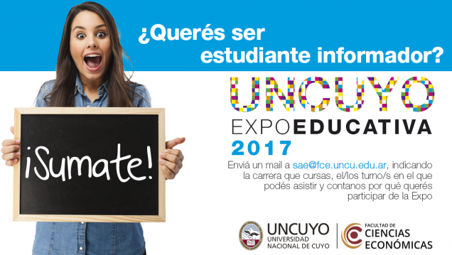 imagen ¿Querés ser un estudiante informador en la Expo Educativa 2017? ¡Sumate!