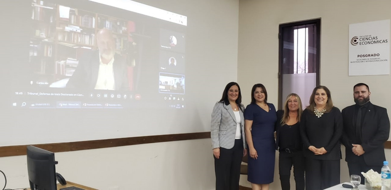 imagen Patricia Saltos defendió su tesis doctoral