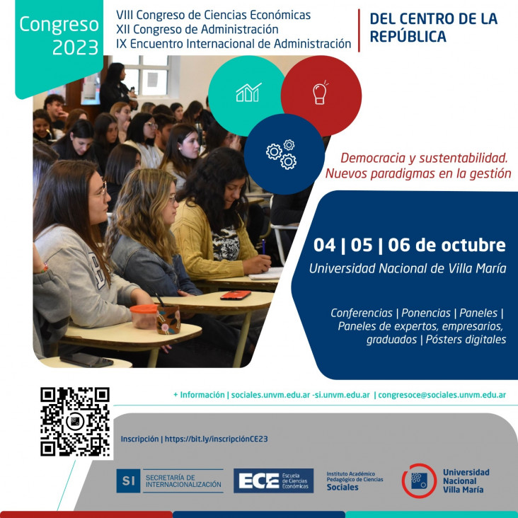 imagen Congreso de Cs. Económicas y administración: nueva fecha para envío de resúmenes