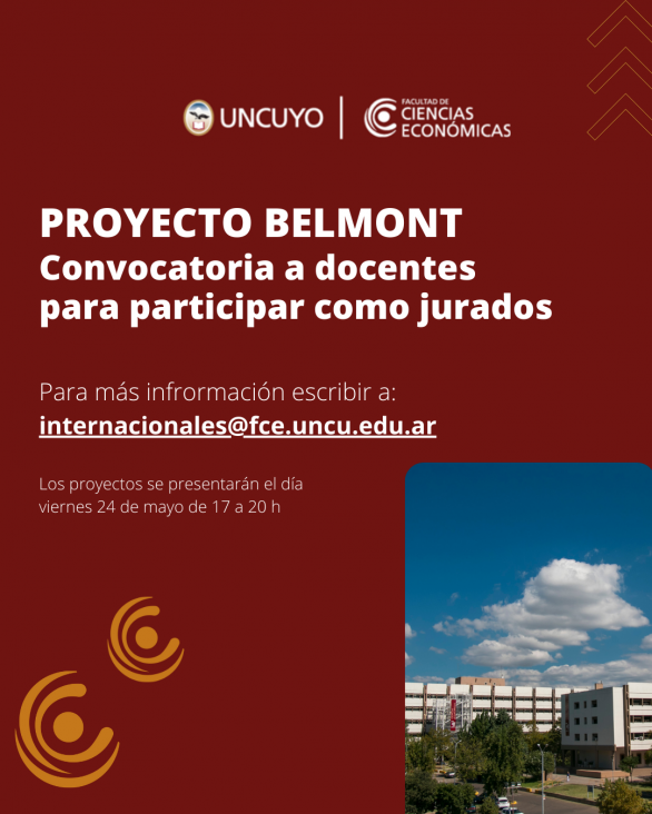 imagen Convocatoria a docentes para participar como jurados en proyecto Belmont