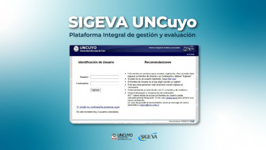 imagen La UNCUYO actualizó su plataforma SIGEVA