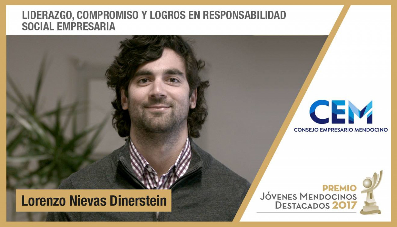 imagen Docente de nuestra Facultad ha sido ternado para el premio Jóvenes Mendocinos Destacados del Consejo Empresario Mendocino