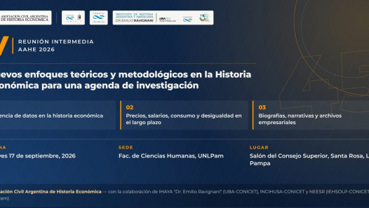 imagen Invitación a la V Reunión Intermedia de la Asociación Argentina de Historia Económica