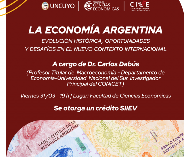 imagen El Doctor Carlos Dabús presenta sus ponencias sobre economía nacional