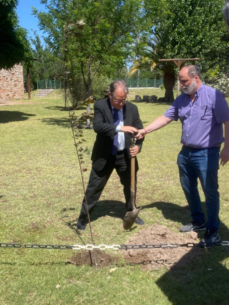 imagen La Sede San Rafael realizó una nueva plantación de árboles por el 50° aniversario