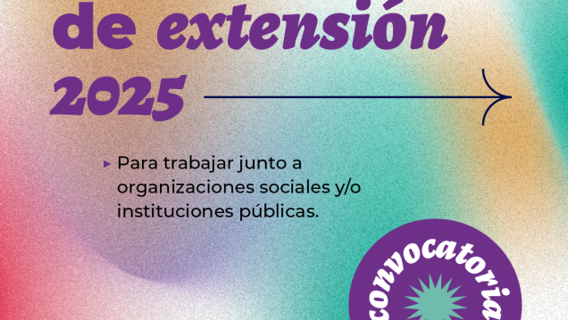 imagen Se encuentra abierta la convocatoria para proyectos de Extensión Universitaria