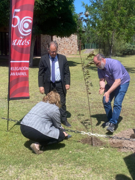 imagen La Sede San Rafael realizó una nueva plantación de árboles por el 50° aniversario