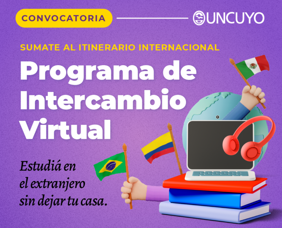 imagen Apertura de convocatoria de intercambio virtual para estudiantes UNCUYO