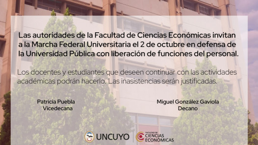 imagen Comunicado sobre la Marcha Federal Universitaria