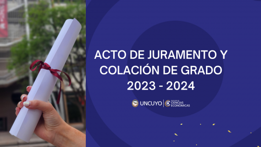 imagen ACTO DE JURAMENTO Y COLACIÓN DE GRADO 2023 - 2024