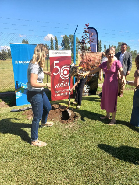 imagen La Delegación San Rafael realizó una nueva plantación de árboles