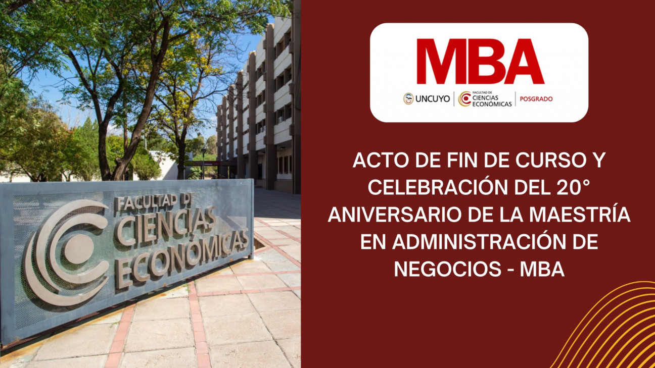 imagen Acto de fin de curso y celebración del 20° aniversario de la Maestría en Administración de Negocios MBA