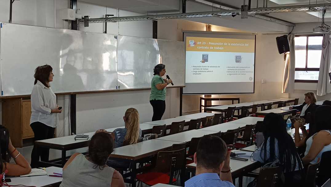 imagen Con una gran convocatoria se realizó el curso Ley de Modernización Laboral