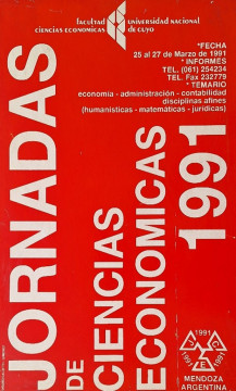 imagen Jornadas de Ciencias Económicas 1991