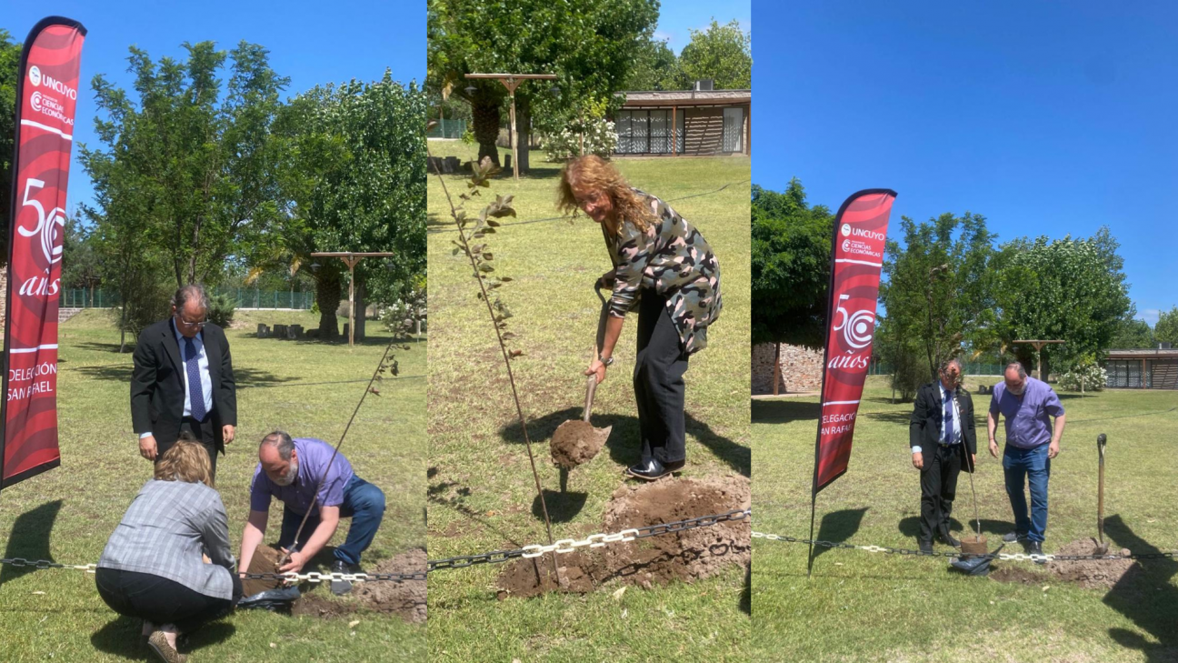 imagen La Sede San Rafael realizó una nueva plantación de árboles por el 50° aniversario