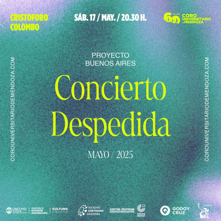 imagen El Coro Universitario de Mendoza se presentará en Buenos Aires y se despide con un gran concierto en el Cristóforo Colombo 