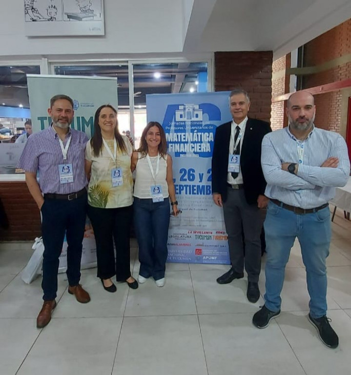 imagen Docentes de la UNCuyo tuvieron una destacada participación en las 46° Jornadas Nacionales de Matemática Financiera