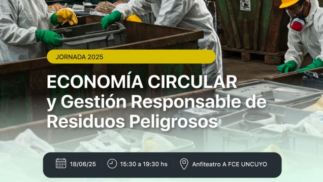 imagen Participá de la Jornada Economía circular y gestión de residuos peligrosos