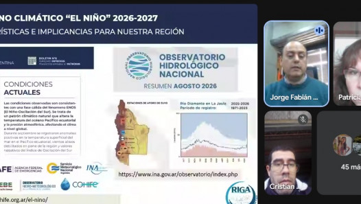 imagen RIGA realizó un encuentro sobre el fenómeno climático El Niño y sus implicancias para Mendoza