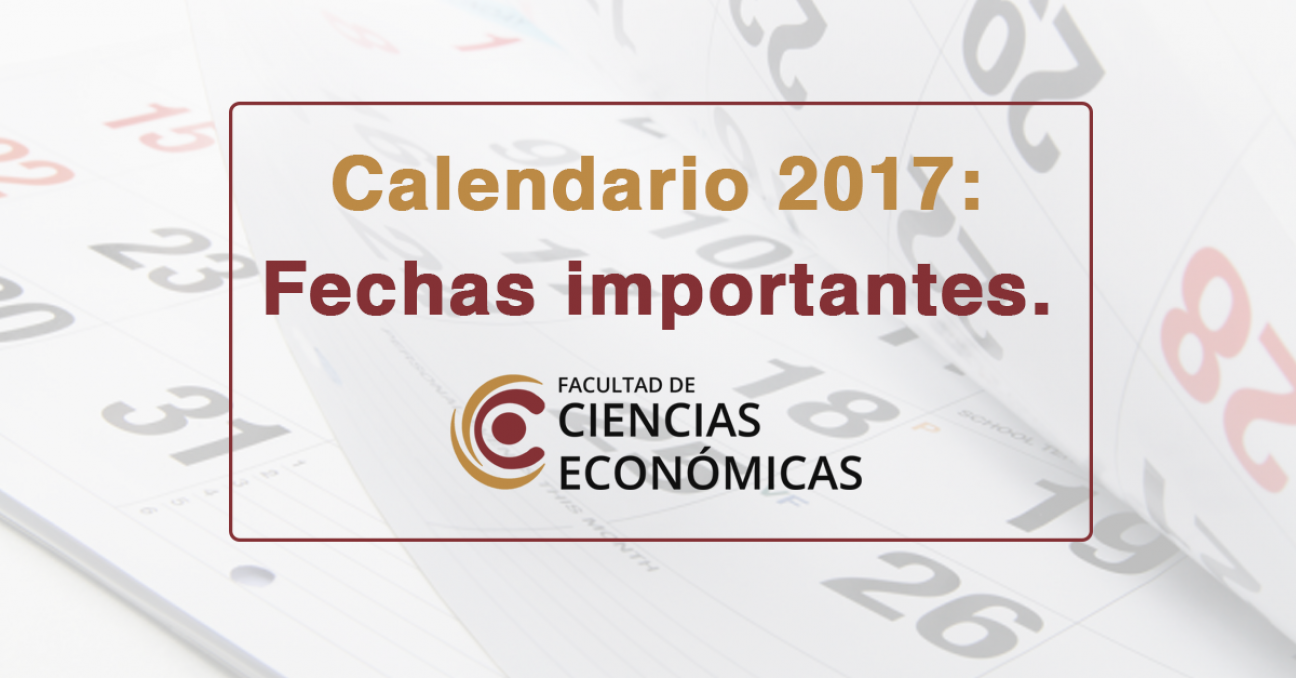 imagen Fechas importantes 2017