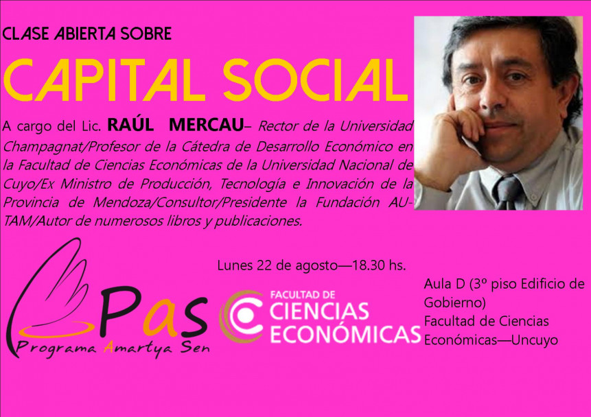 imagen Lunes 22 de agosto. 18.30 hs. Aula D (3º piso Edificio de Gobierno)