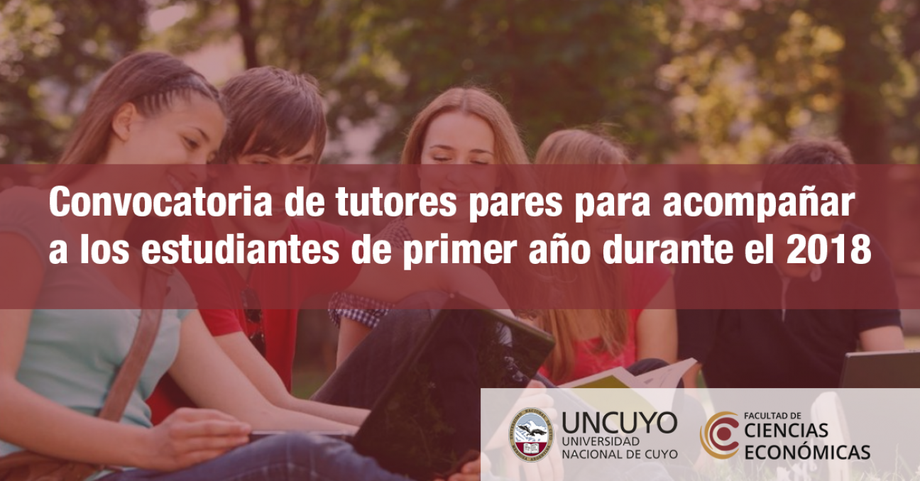 imagen Convocatoria de tutores pares para acompañar a los estudiantes de primer año durante el 2018.