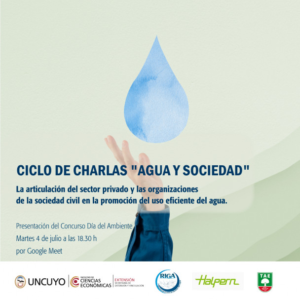 imagen Charla virtual:  "La articulación del sector privado y las organizaciones de la sociedad civil en la promoción del uso eficiente del agua"