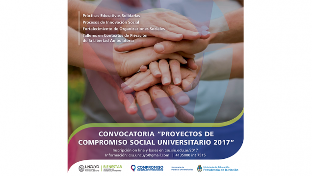imagen Convocatoria Anual 2017 del Programa de Voluntariado Universitario"Compromiso Social Universitario"