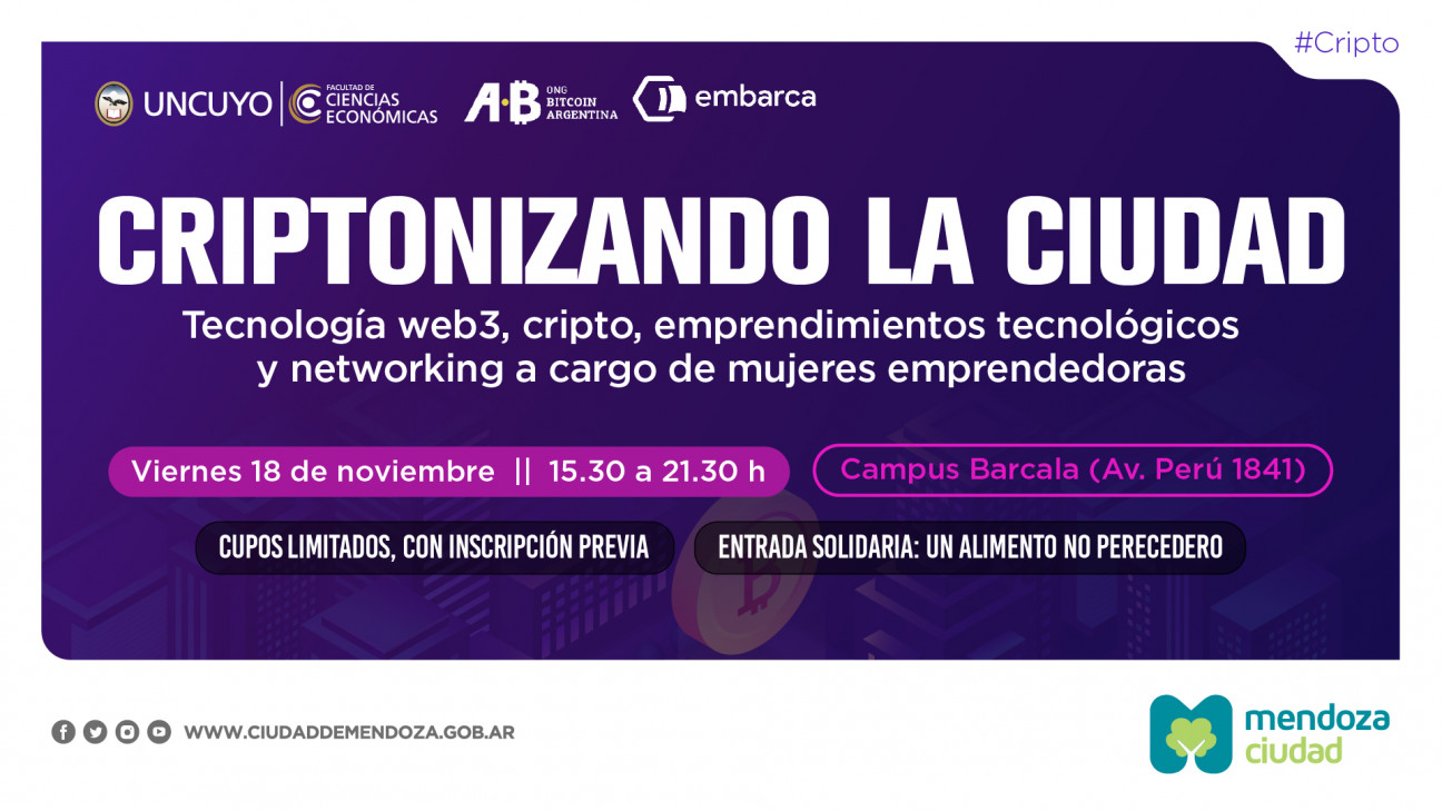 imagen Sé parte del evento: CRIPTONIZANDO LA CIUDAD 