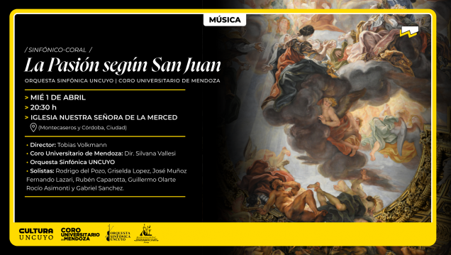 imagen Pasión según San Juan por primera vez en Mendoza