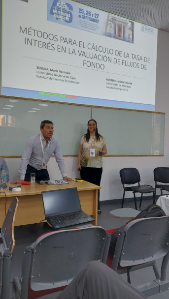imagen Docentes de la UNCuyo tuvieron una destacada participación en las 46° Jornadas Nacionales de Matemática Financiera