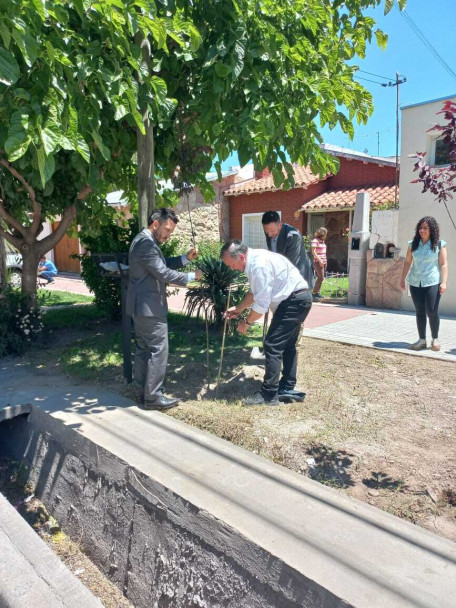 imagen La Sede San Rafael realizó una nueva plantación de árboles por el 50° aniversario