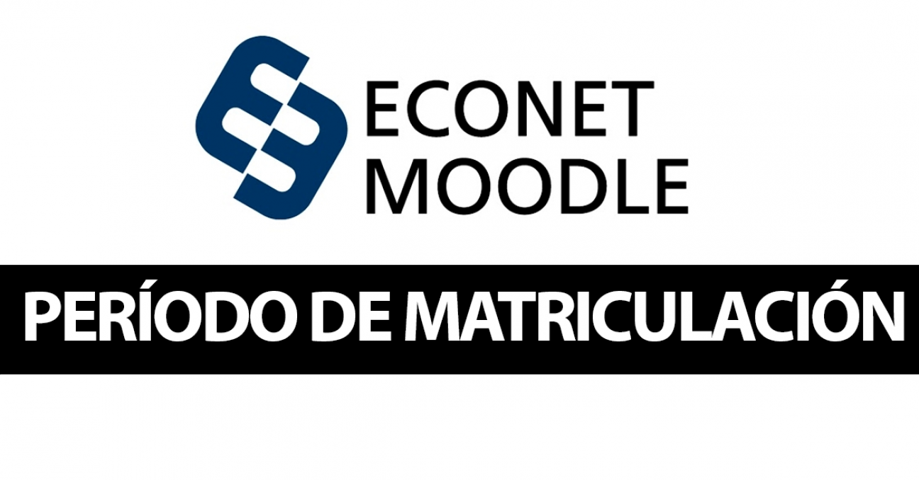 imagen Período de matriculación en los cursos del segundo cuatrimestre en ECONET