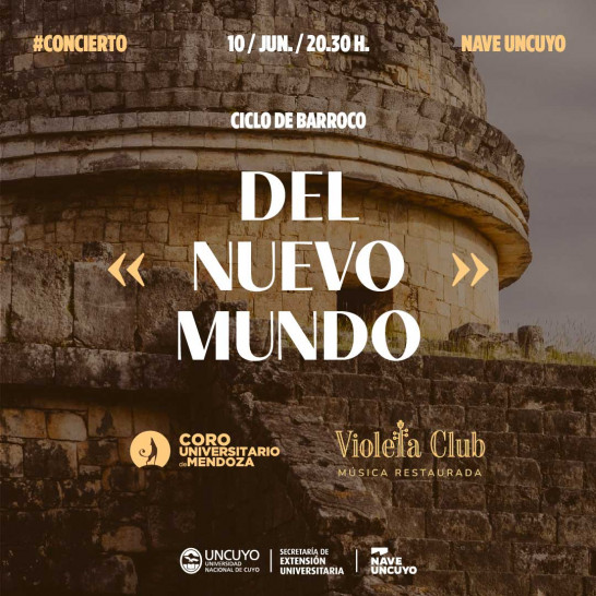 imagen El Coro Universitario de Mendoza y Violetta Club se unen en un concierto dedicado a la música barroca de Latinoamérica 