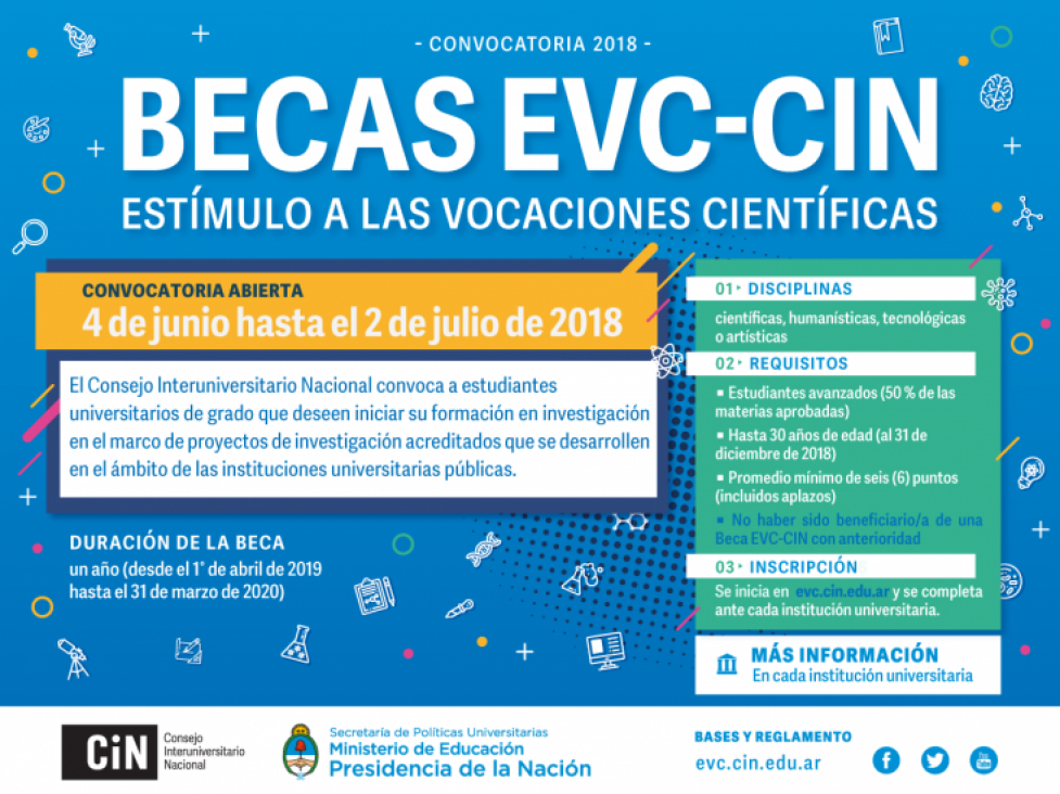 imagen Convocatoria Becas EVC 2018