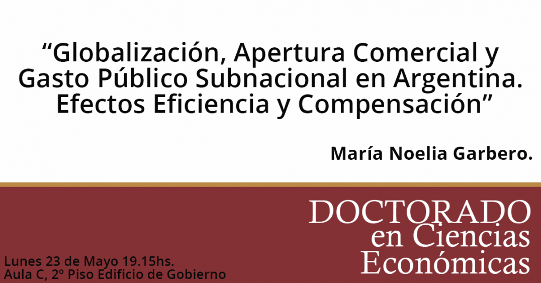 imagen Seminario de Investigación del Ciclo de Formación del Doctorado en Ciencias Económicas.