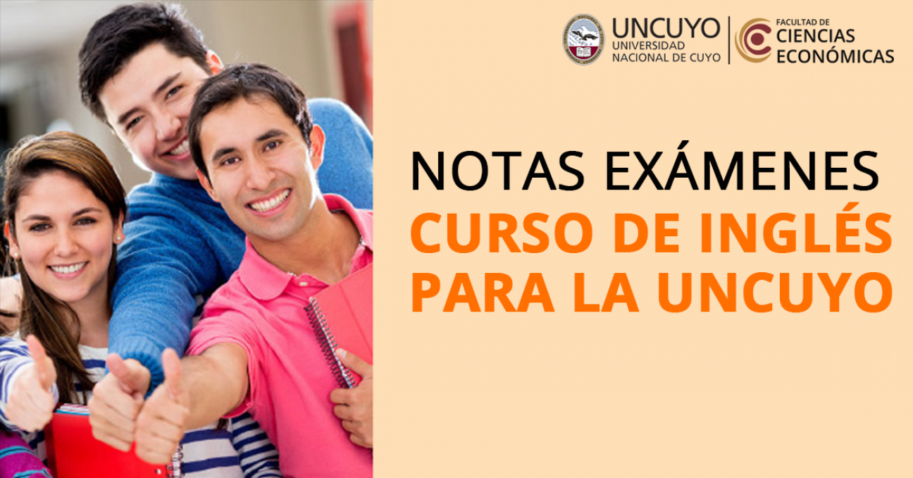 imagen NOTAS CURSO DE INGLÉS PARA LA UNCUYO