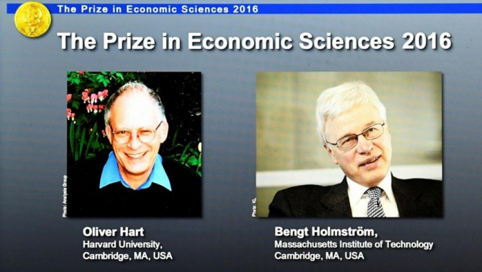 imagen El Nobel de Economía fue adjudicado a Holsmtröm y a Hart
