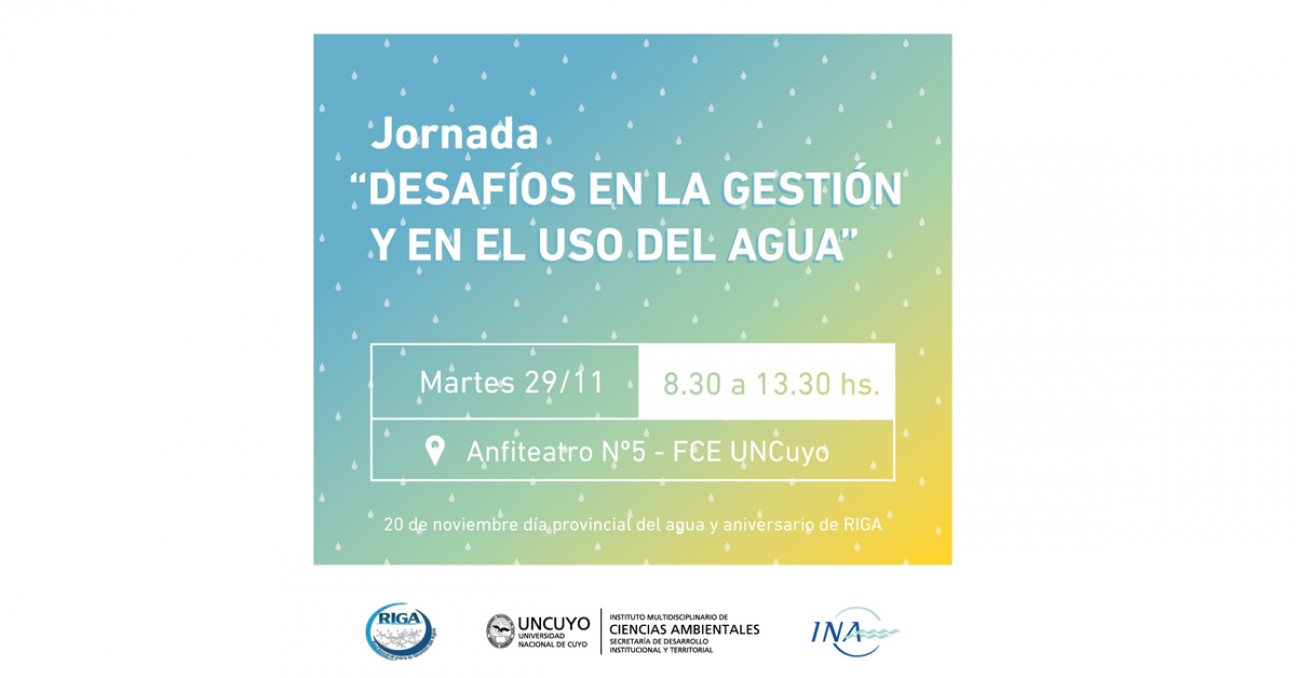 imagen RIGA INVITA: Jornada Desafíos en la gestión y en el uso del agua