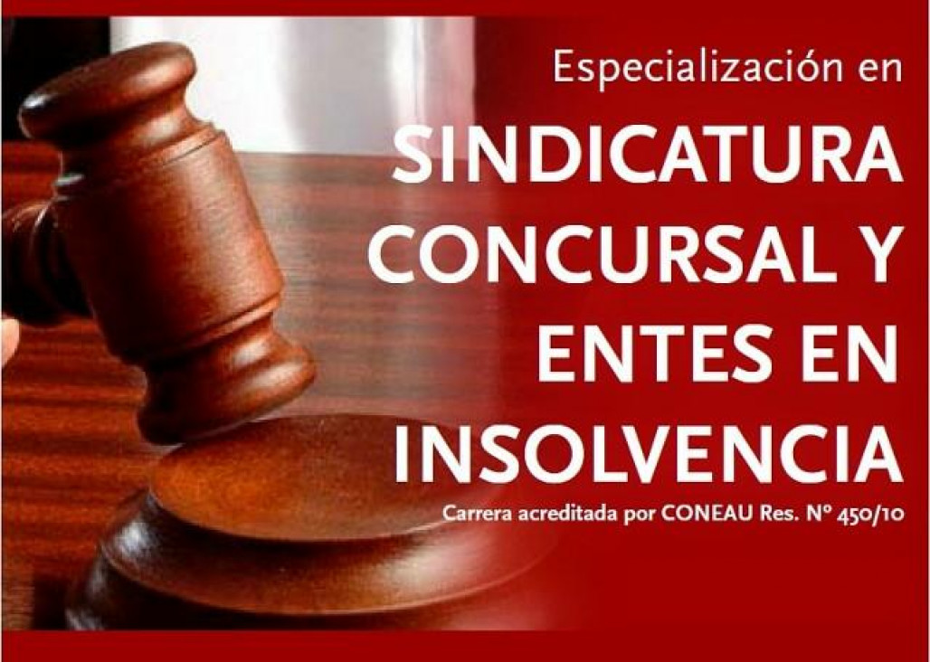 imagen Sindicatura Concursal y Entes en Insolvencia: inscripciones abiertas