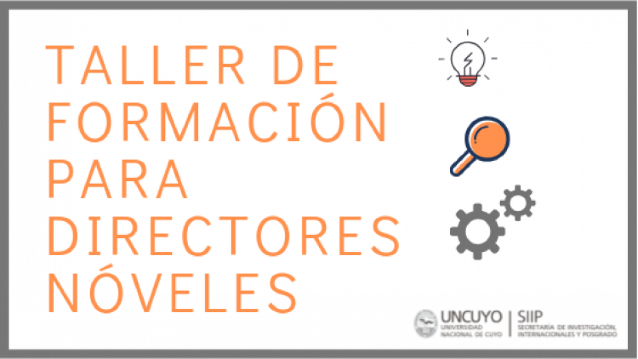 imagen Taller de formación para Directores Nóveles de Investigación