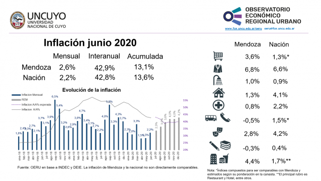 imagen Informe mensual sobre inflación de Mendoza  y Argentina (junio2020)